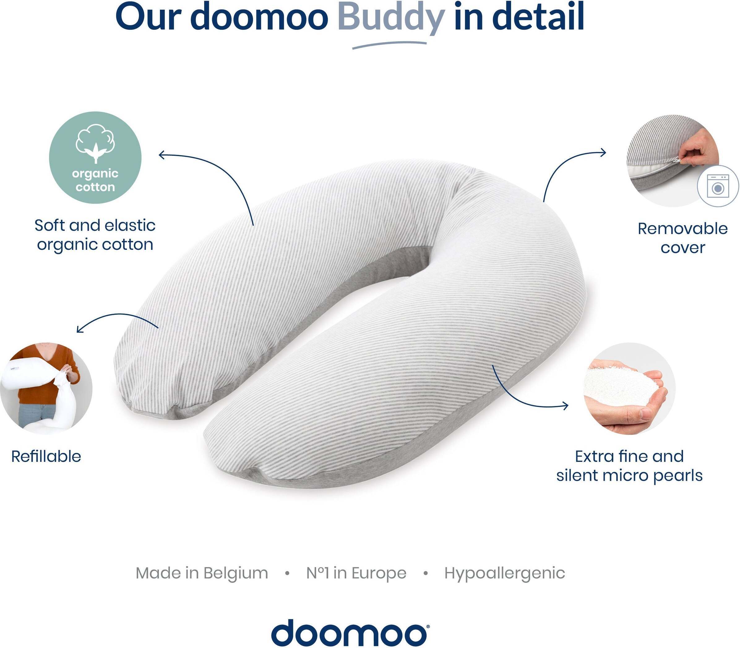 Doomoo Buddy -imetystyyny, chine pink
