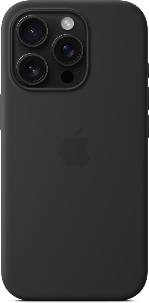 Apple iPhone 16 Pro silikonikuori MagSafella, musta