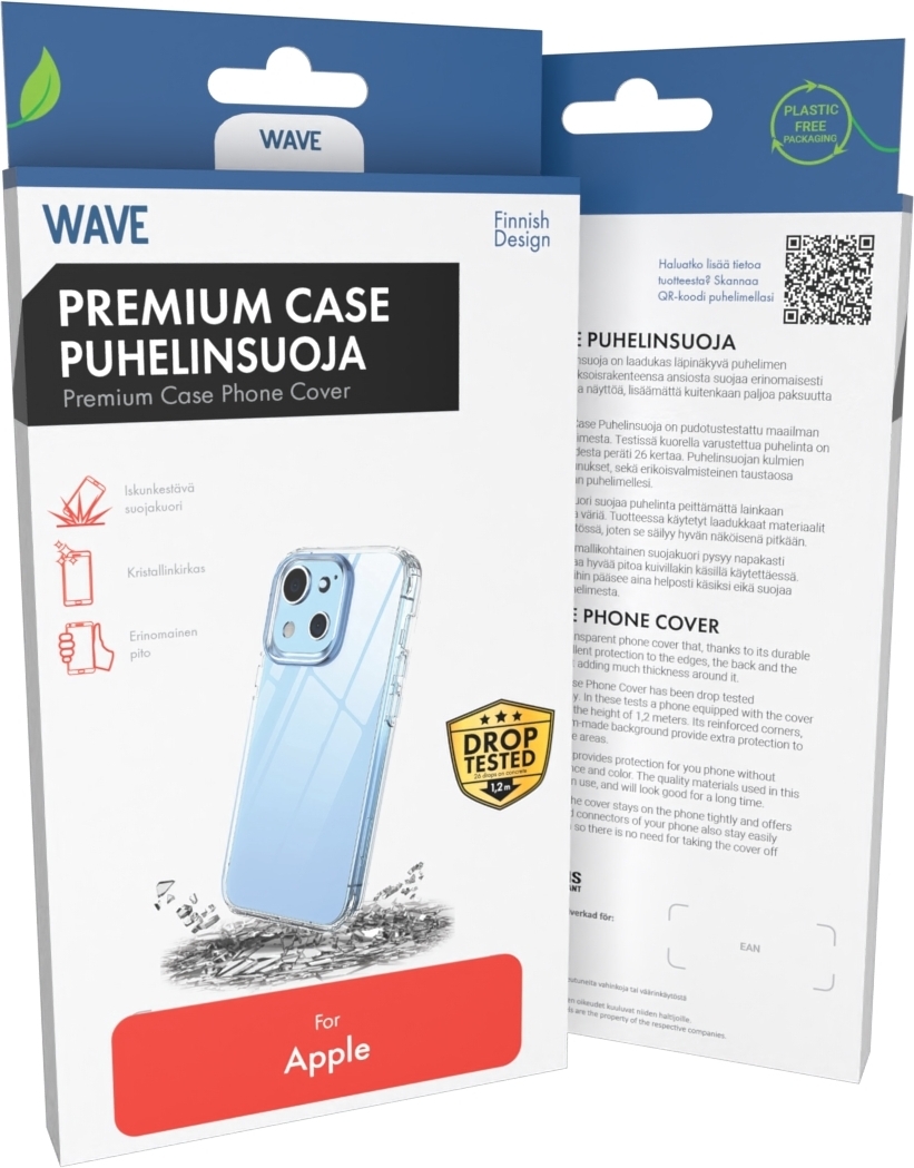 Wave Premium Case puhelinsuoja, iPhone 16 Pro Max, kirkas