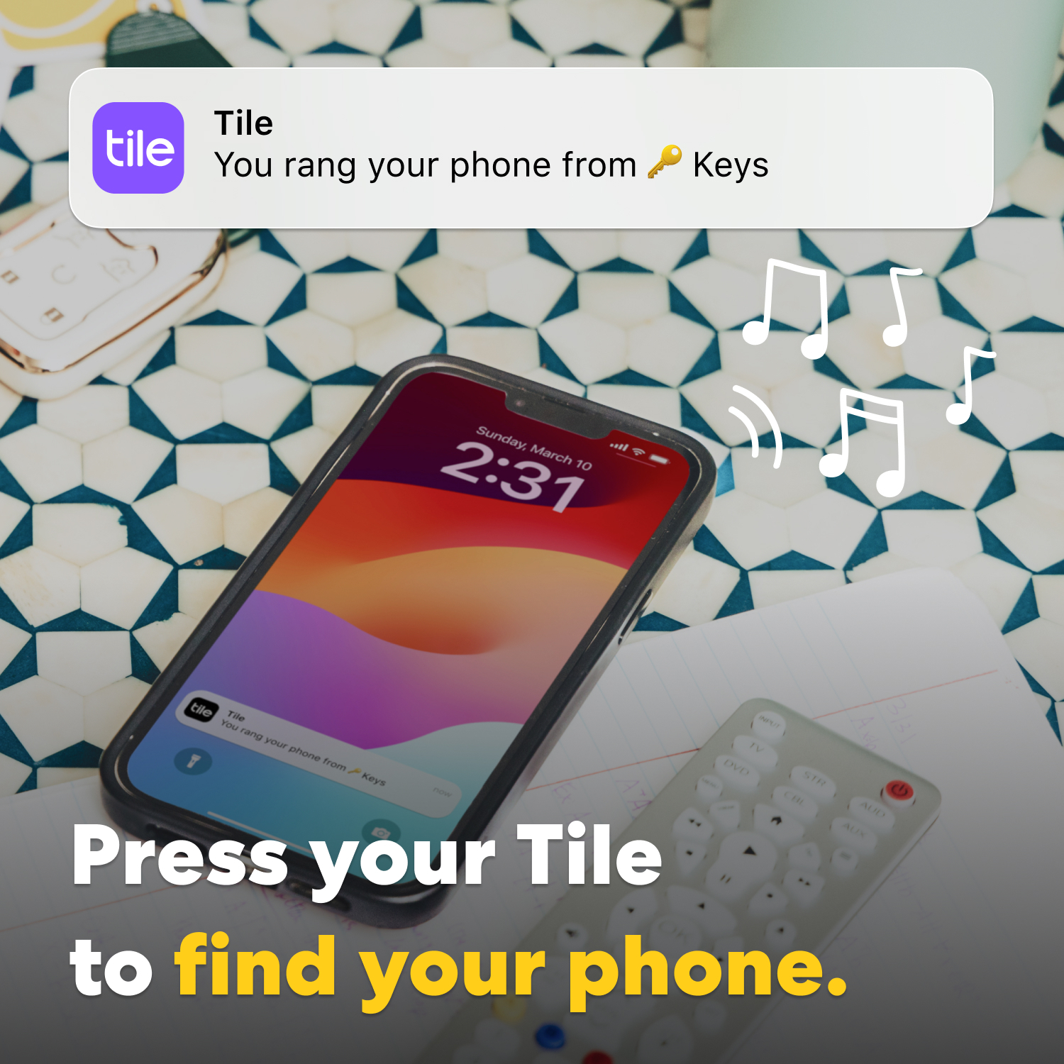 Tile Pro 2024 -paikannin, musta