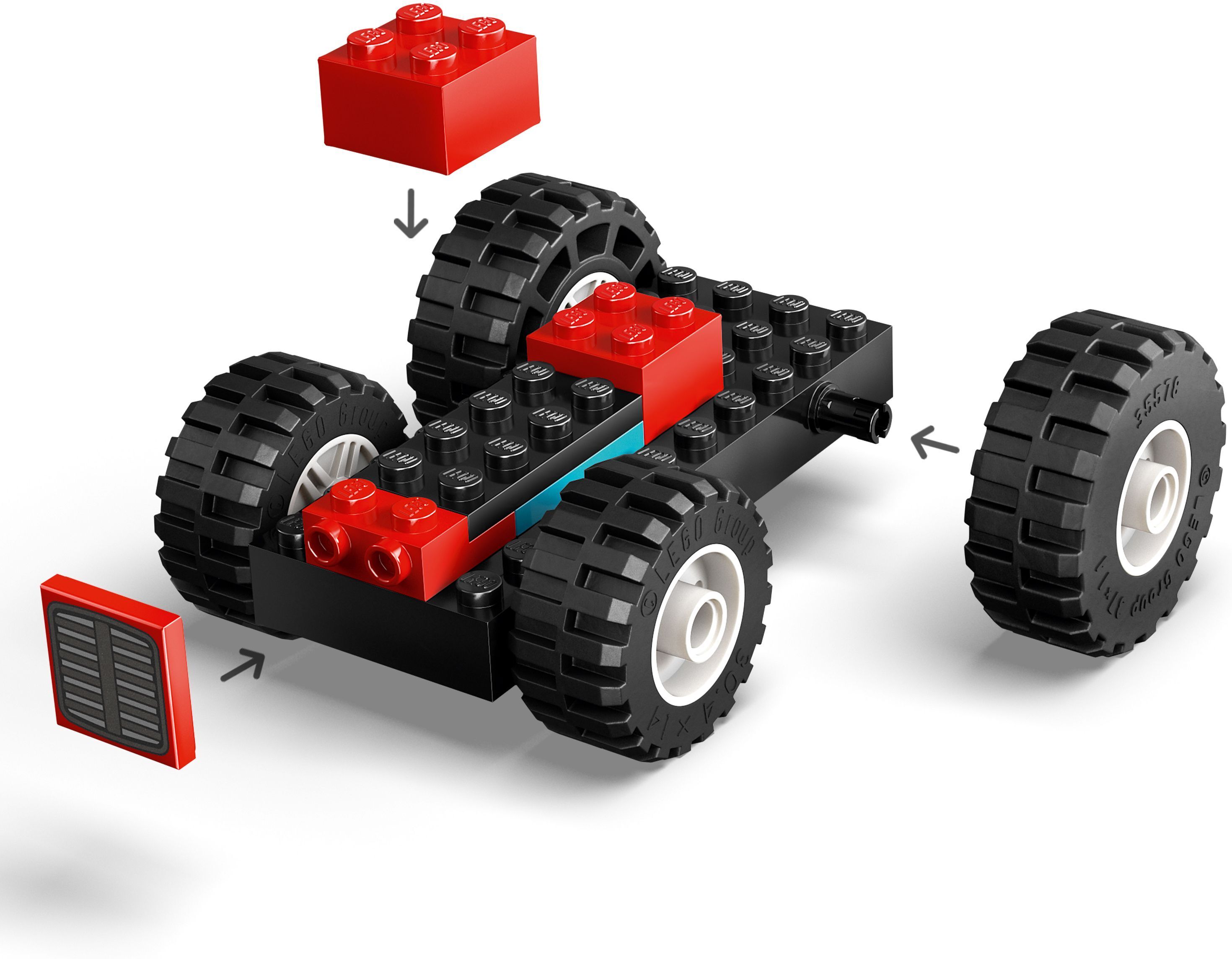 LEGO City 60461 – Maatilan punainen traktori, peräkärry ja lampaat