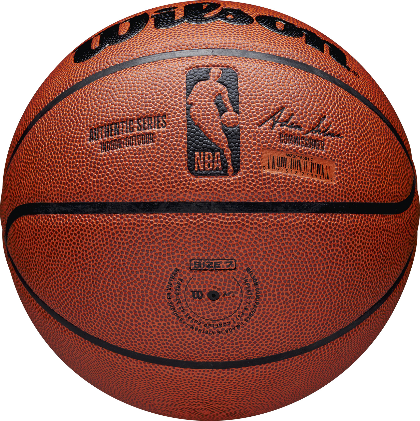 Wilson NBA Authentic Indoor/Outdoor koripallo, koko 7