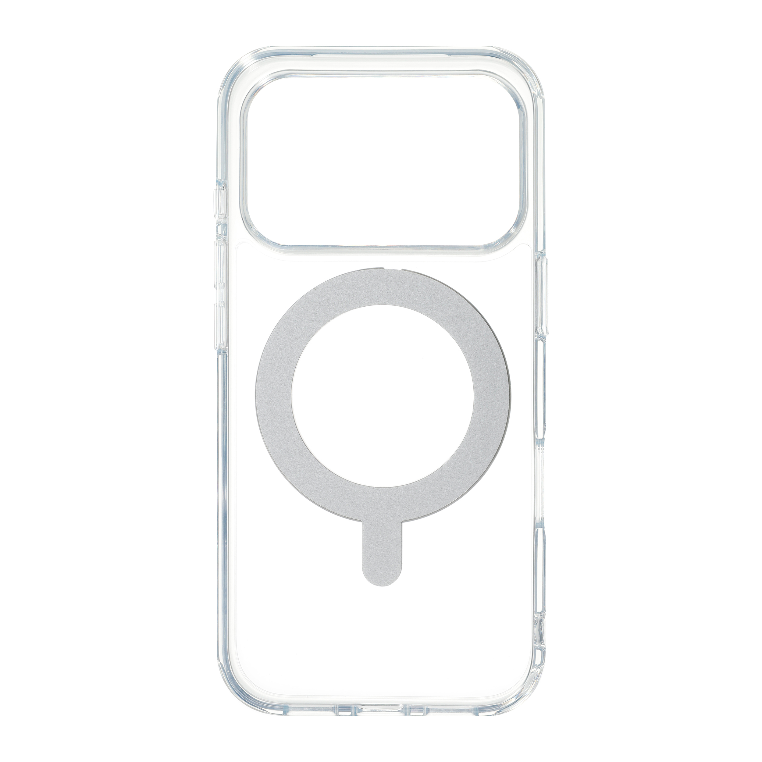 FoneKit Premium Kickstand MagSafe-yhteensopiva suojakuori jalustalla, iPhone 17 Pro, läpinäkyvä