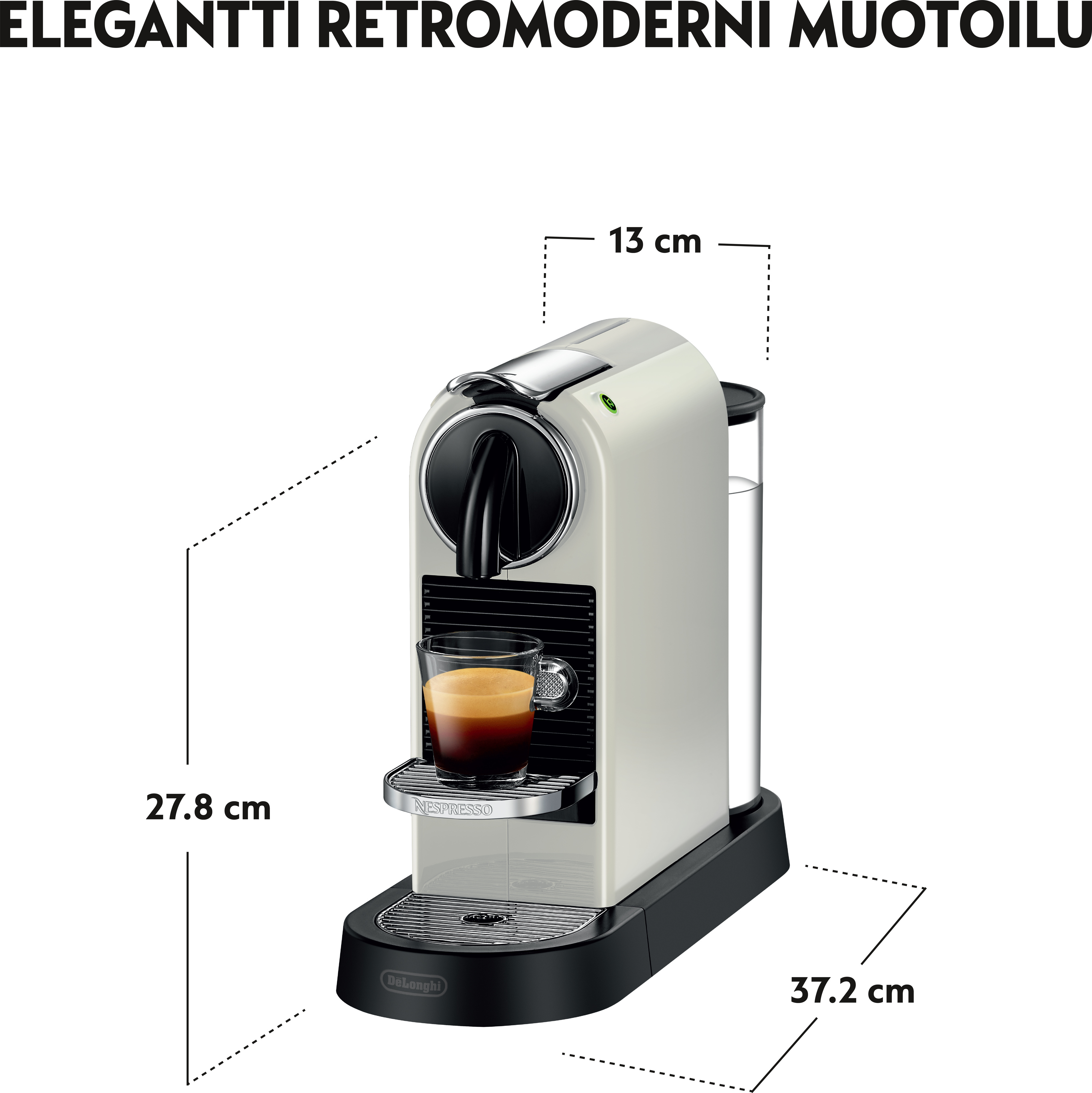 Nespresso Citiz -kapselikeitin, valkoinen