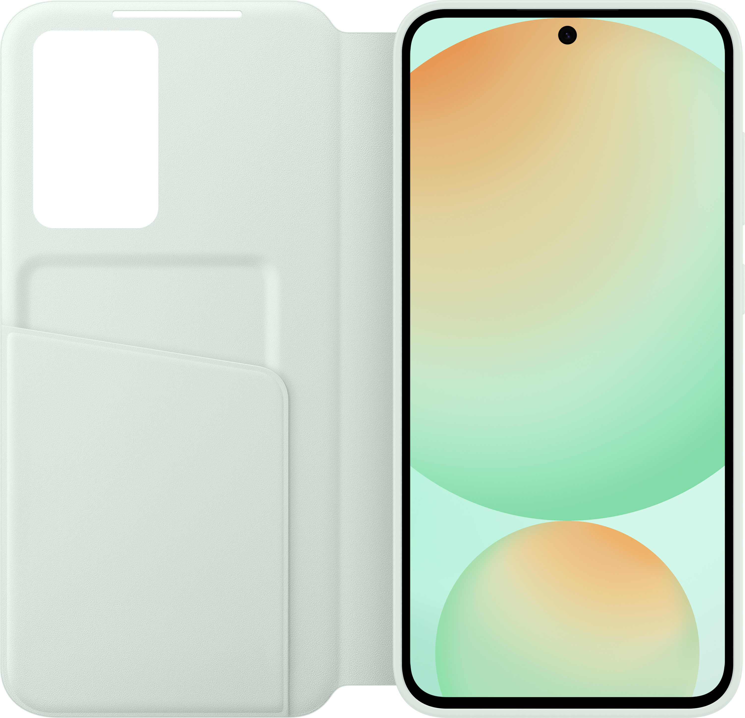 Samsung Galaxy S24 FE Smart View Wallet Case -lompakkokotelo, minttu