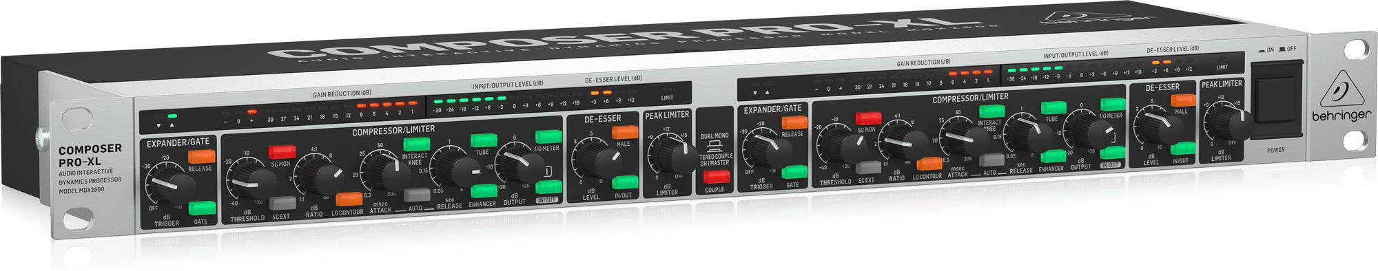 Behringer MDX2600 V2 -kompressori/limitteri
