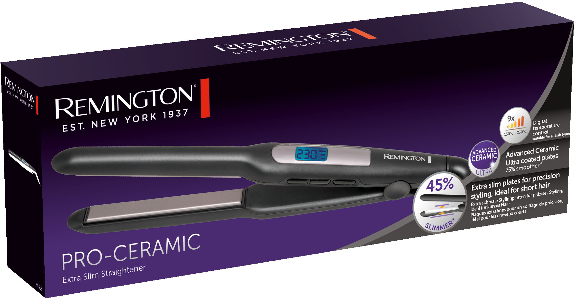 Remington S5527 PRO-Ceramic Extra leveä suoristusrauta
