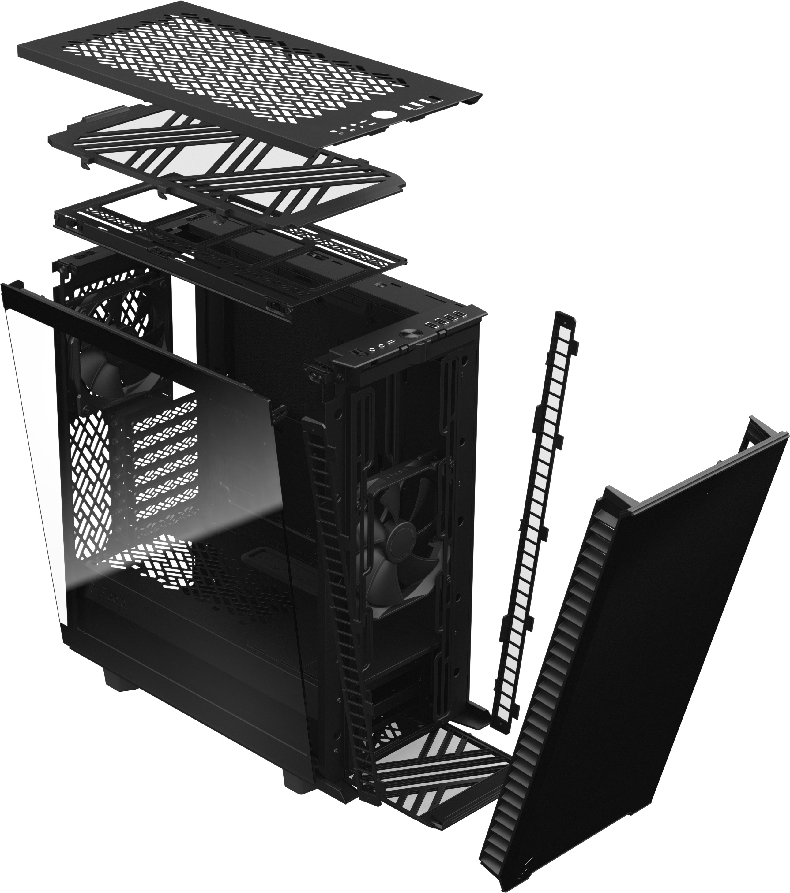 Fractal Design Define 7 Compact ATX-kotelo ikkunalla, musta