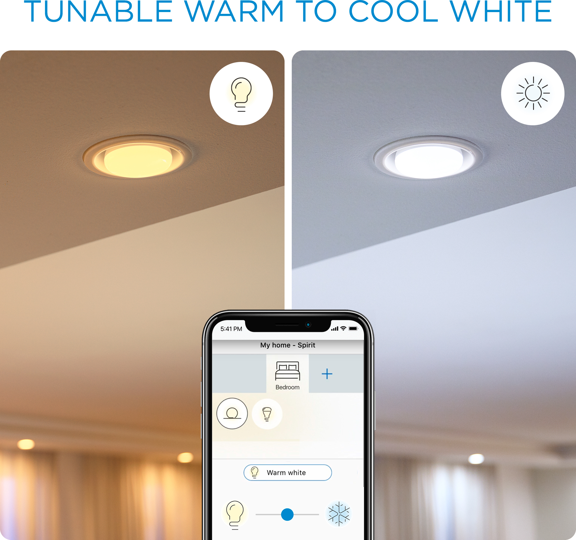 WiZ älylamppu, E27, tunable white - valkoisen valon sävyt, Wi-Fi, 2700-6500 K, 1521 lm