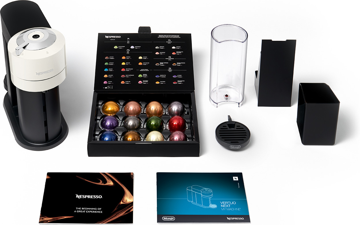 Nespresso Vertuo Next -kapselikeitin, valkoinen