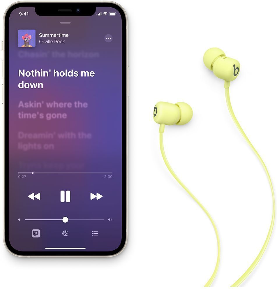 Beats Flex -Bluetooth-nappikuulokkeet, keltainen