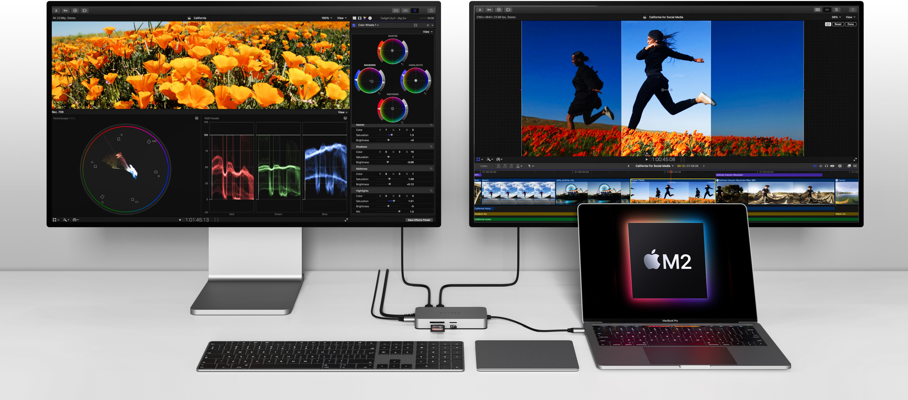 Hyper Dual 4K HDMI 10-in-1 USB-C Hub -adapteri