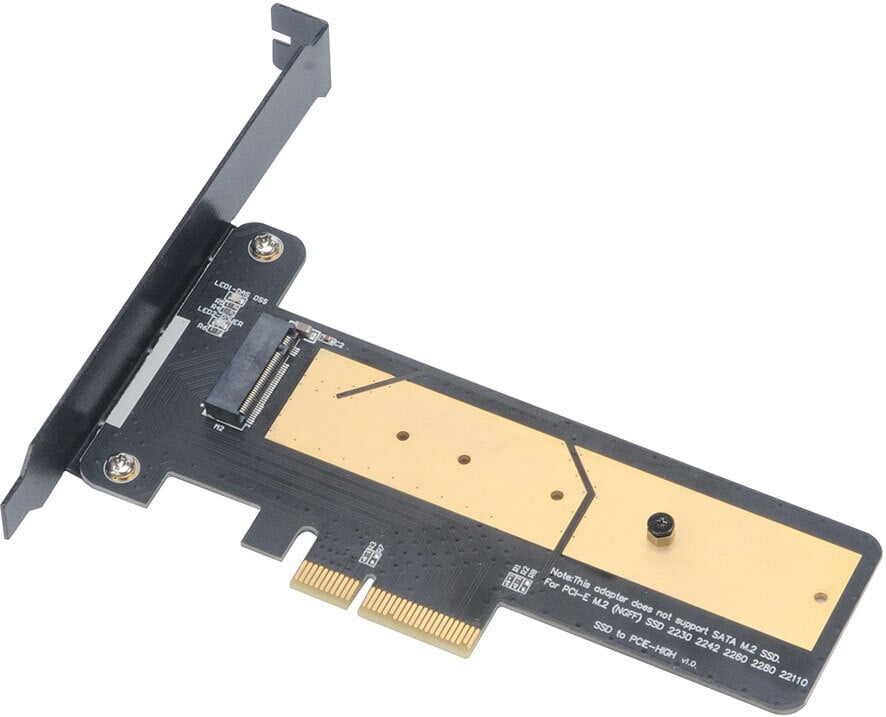 Akasa M 2 SSD To PCIe Adapter Card With Heatsink Cooler adapteri akasa-m-2-ssd-to-pcie-adapter-card-with-heatsink-cooler-adapteri