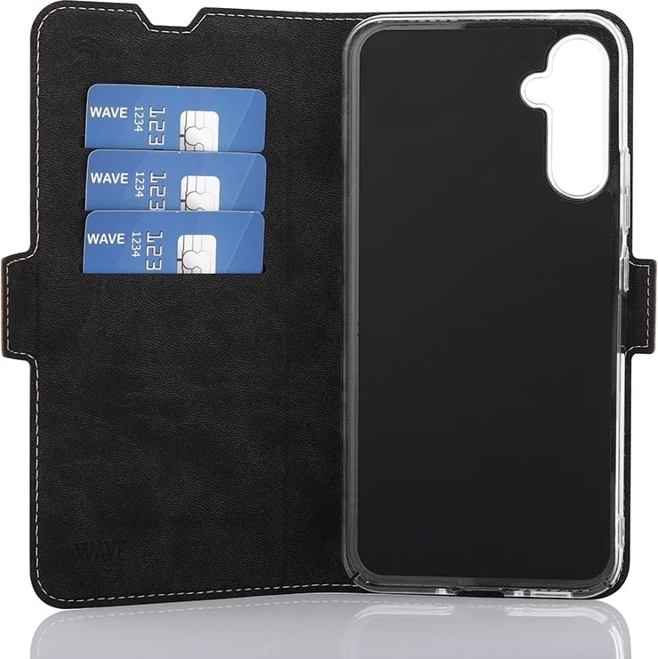 Wave BookCase -suojakotelo, Samsung Galaxy A34 5G, ruusukulta