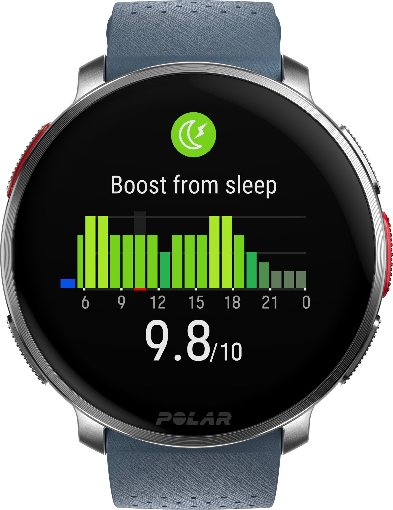 Polar Vantage V3 -premium-urheilukello, musta