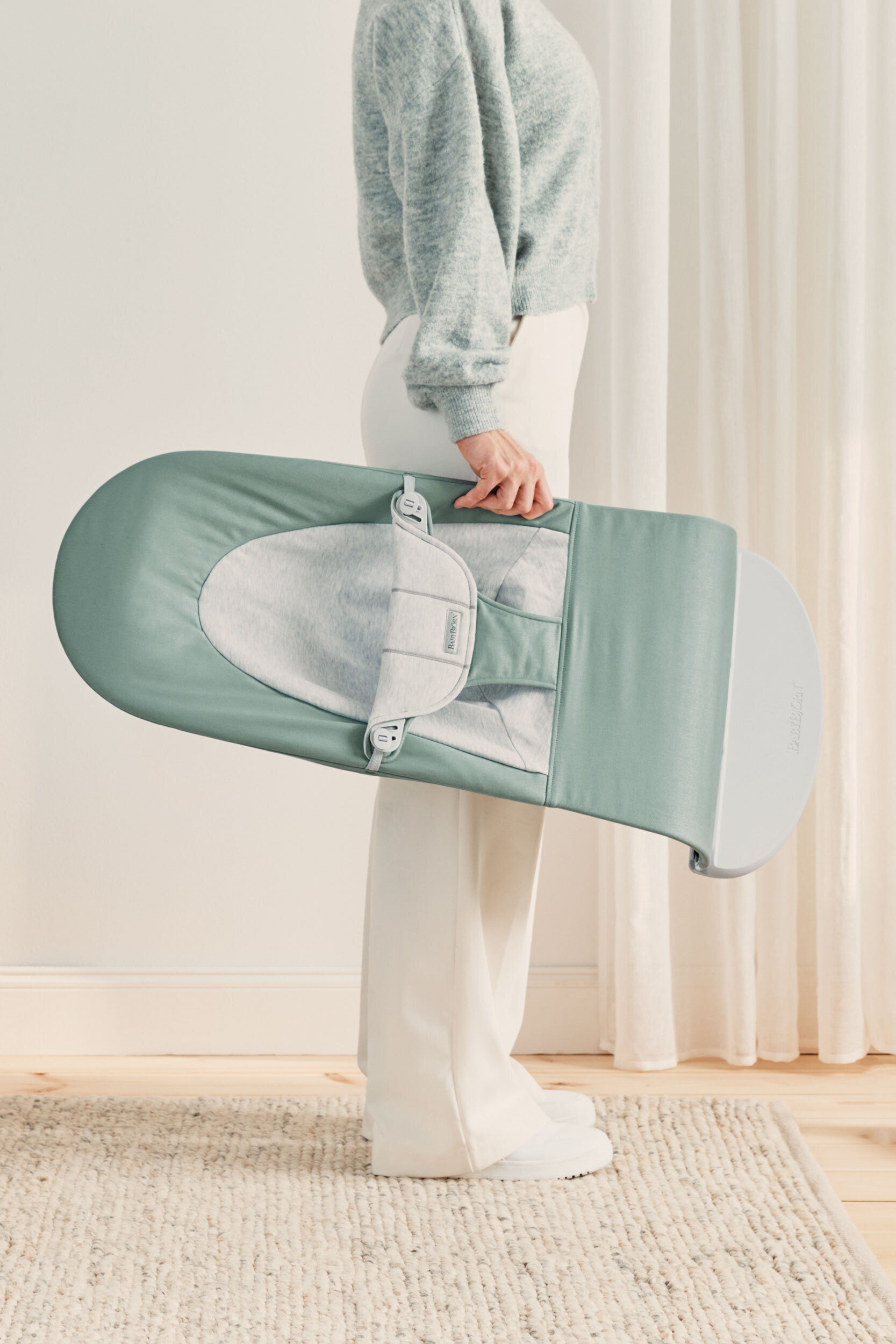 BabyBjörn Bouncer Balance Soft Woven -sitteri, jersey sage