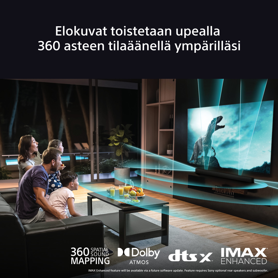 Sony Bravia Theatre Bar 9 – 7.0.2 Dolby Atmos Soundbar -äänijärjestelmä