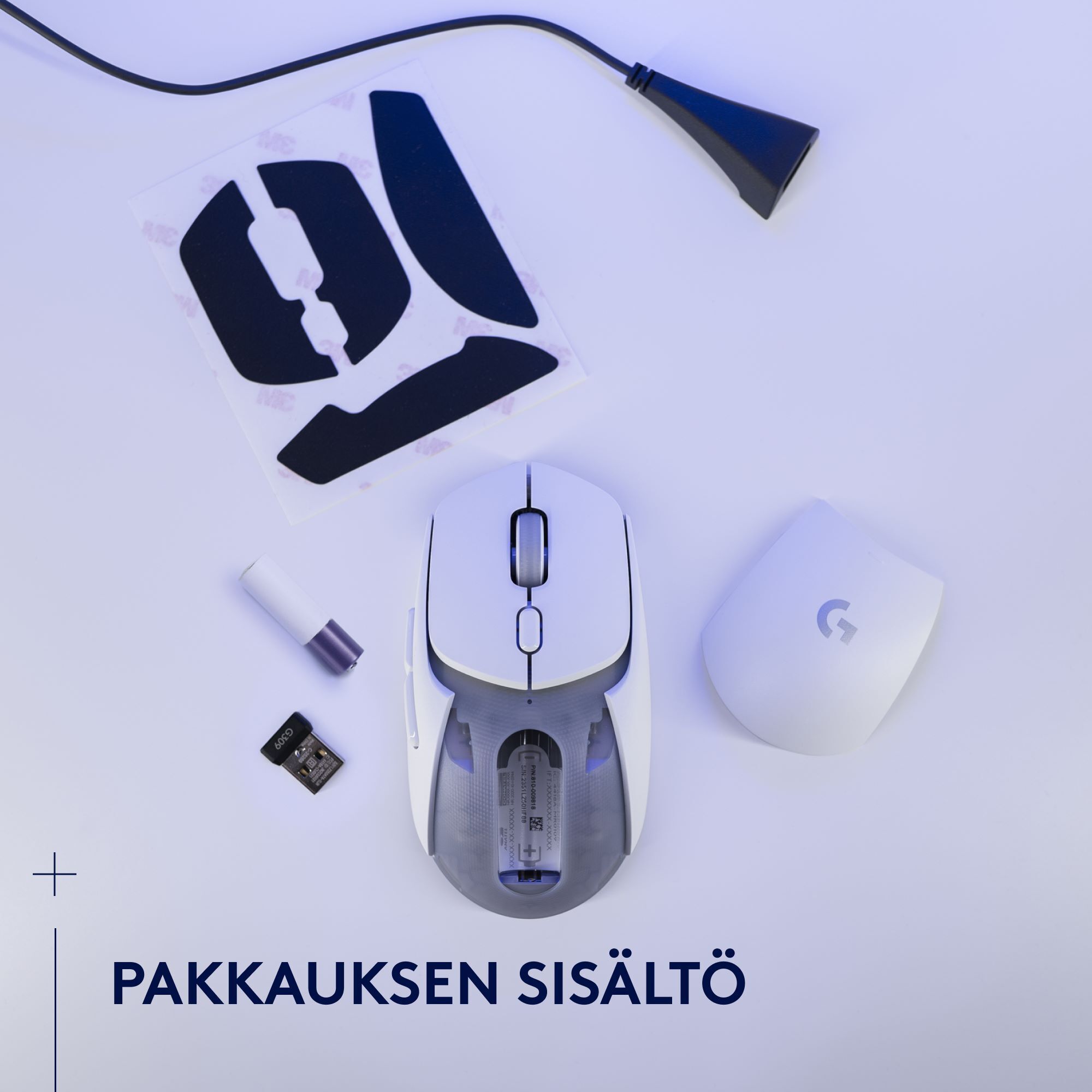 Logitech G309 LIGHTSPEED -langaton pelihiiri, valkoinen