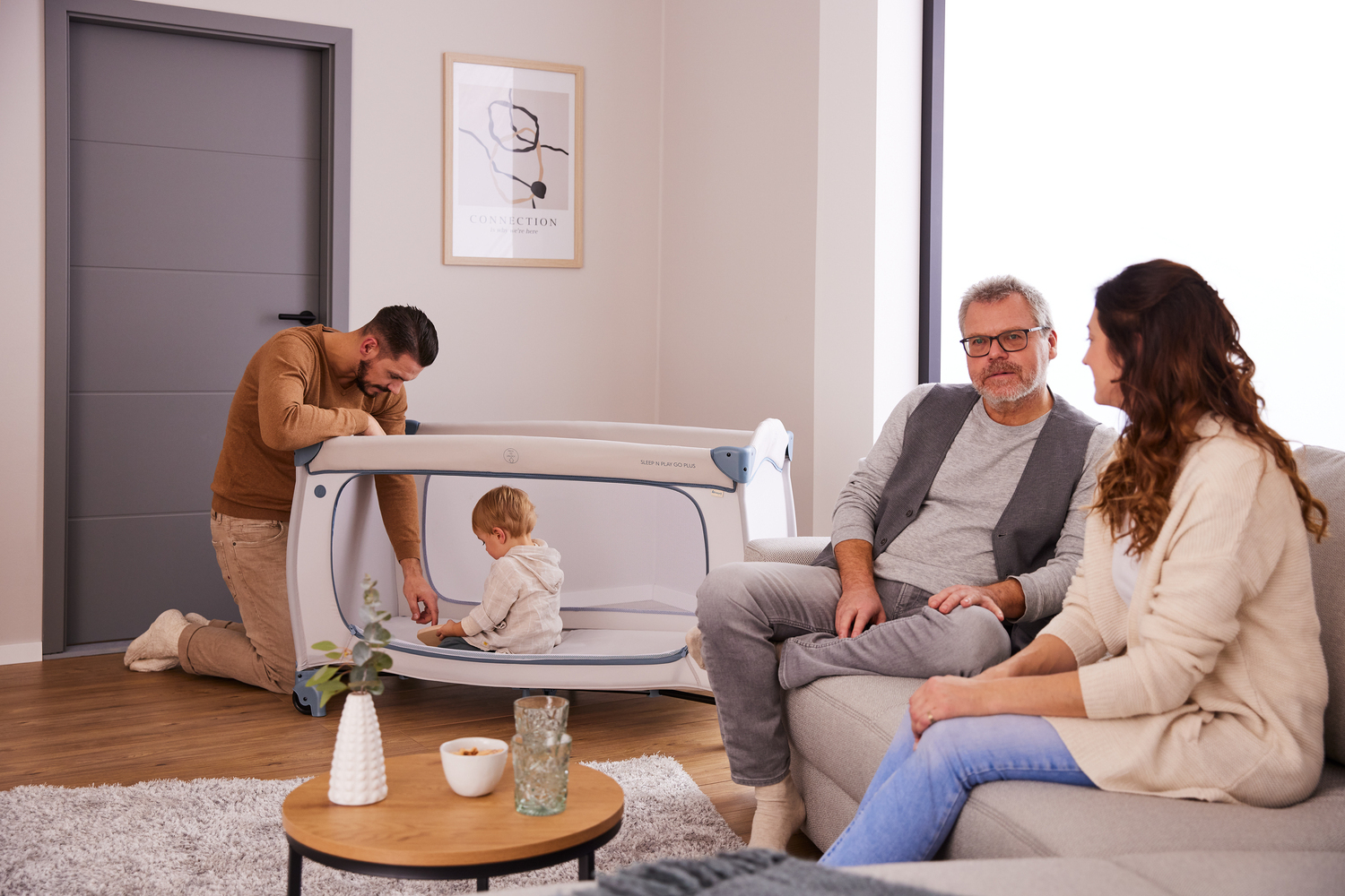 Hauck Sleep N Play Go Plus matkasänky, Dusty Cork