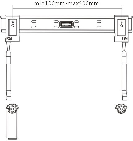 Mozi Slimfix B1 Mark 2 -taulutelevision seinäkiinnike, 32-55"