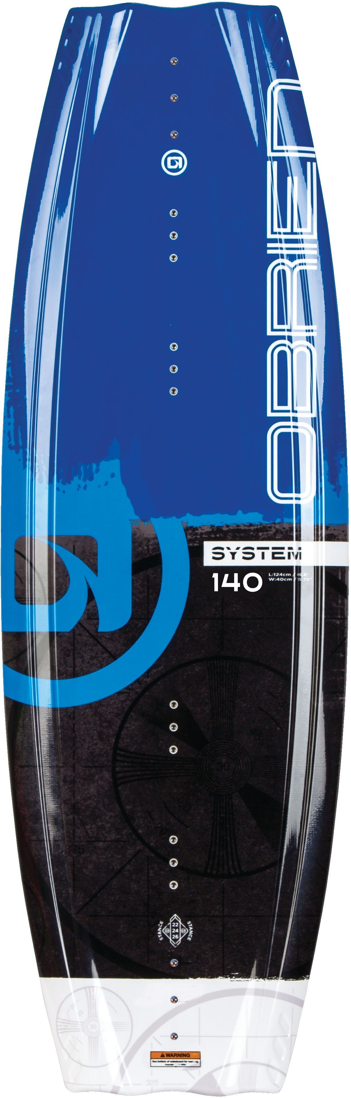 Obrien Wakeboard System 140 -lauta Clutch 8-11 -siteillä – 