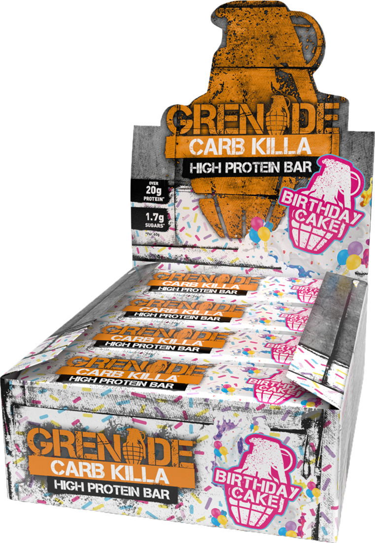 Birthday Cake Protein Bar - BBE October 2023 – Grenade UK