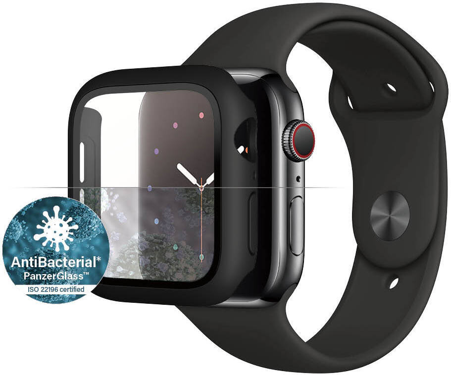 PanzerGlass Full Body -panssarilasi Apple Watch, 44 mm, musta