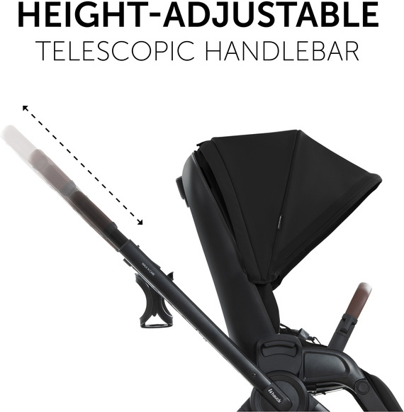 Hauck Walk N Care -rattaat, Black