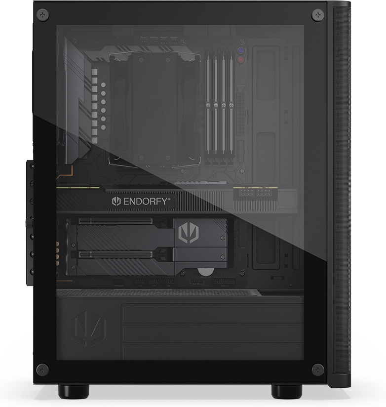 Endorfy Ventum 200 Air ATX-kotelo ikkunalla, musta
