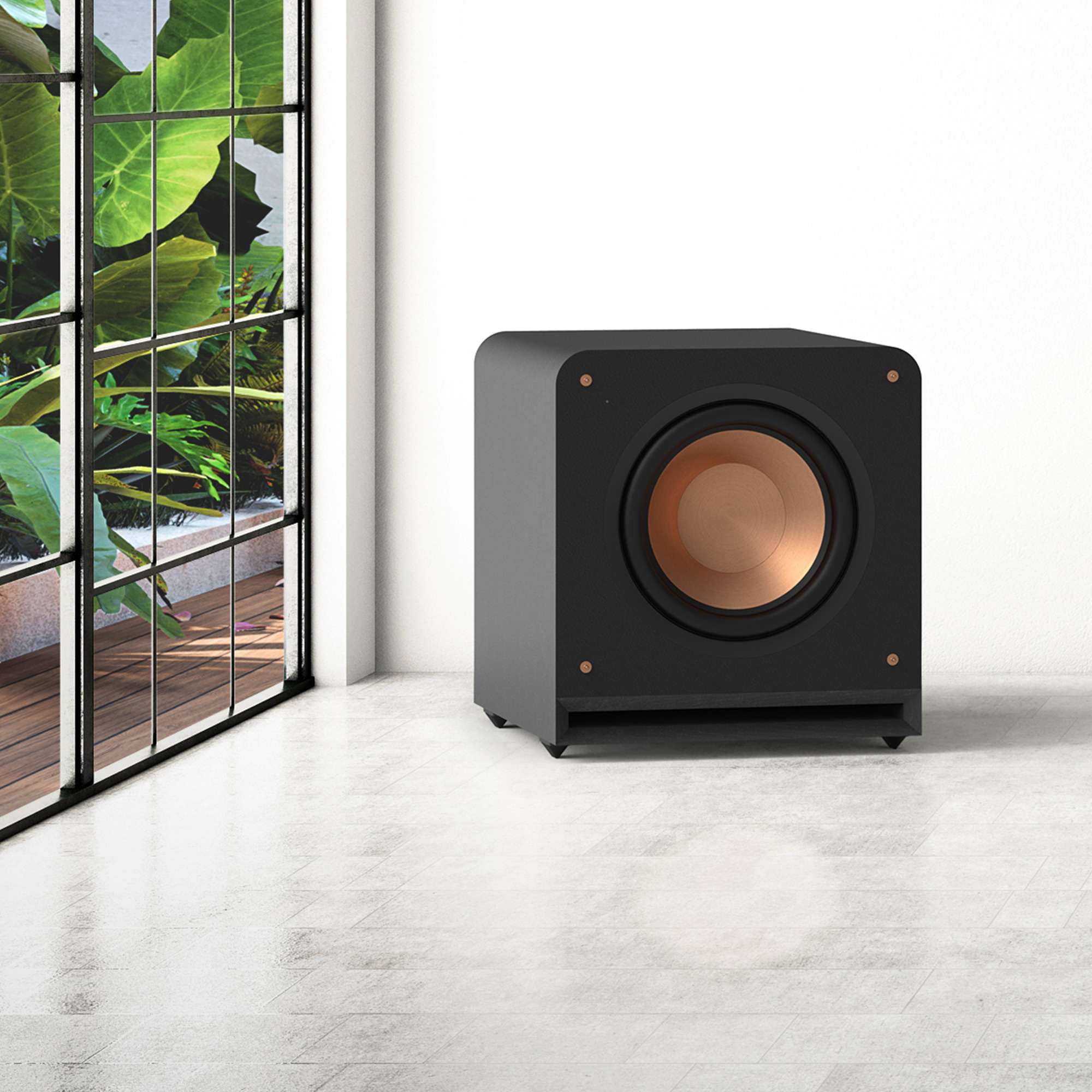 Klipsch RP-1200SW subwoofer, musta