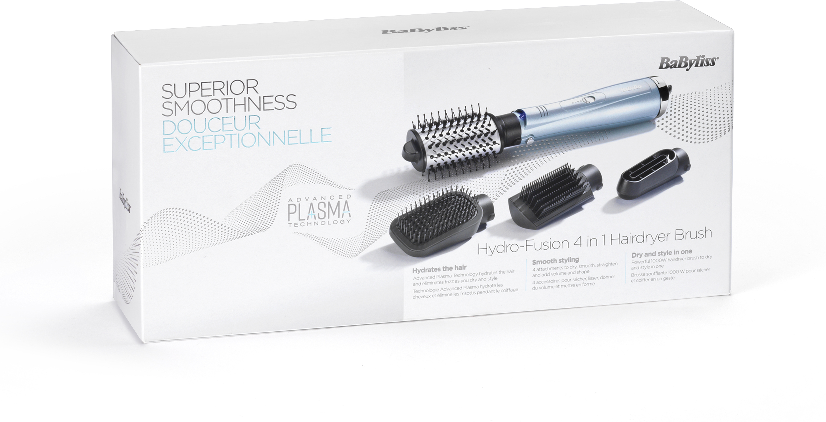 Babyliss AS774E Hydro-Fusion 4-in-1 Hair Dryer Brush ilmakiharrin