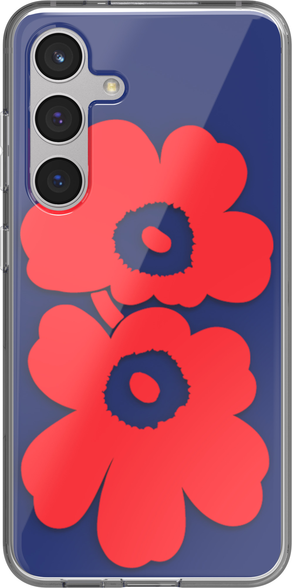 Samsung x Marimekko Dual Layer Case -suojakuori, Samsung Galaxy S24, sininen/punainen
