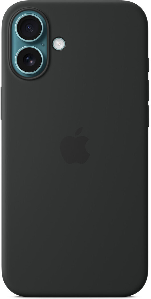 Apple iPhone 16 Plus silikonikuori MagSafella, musta
