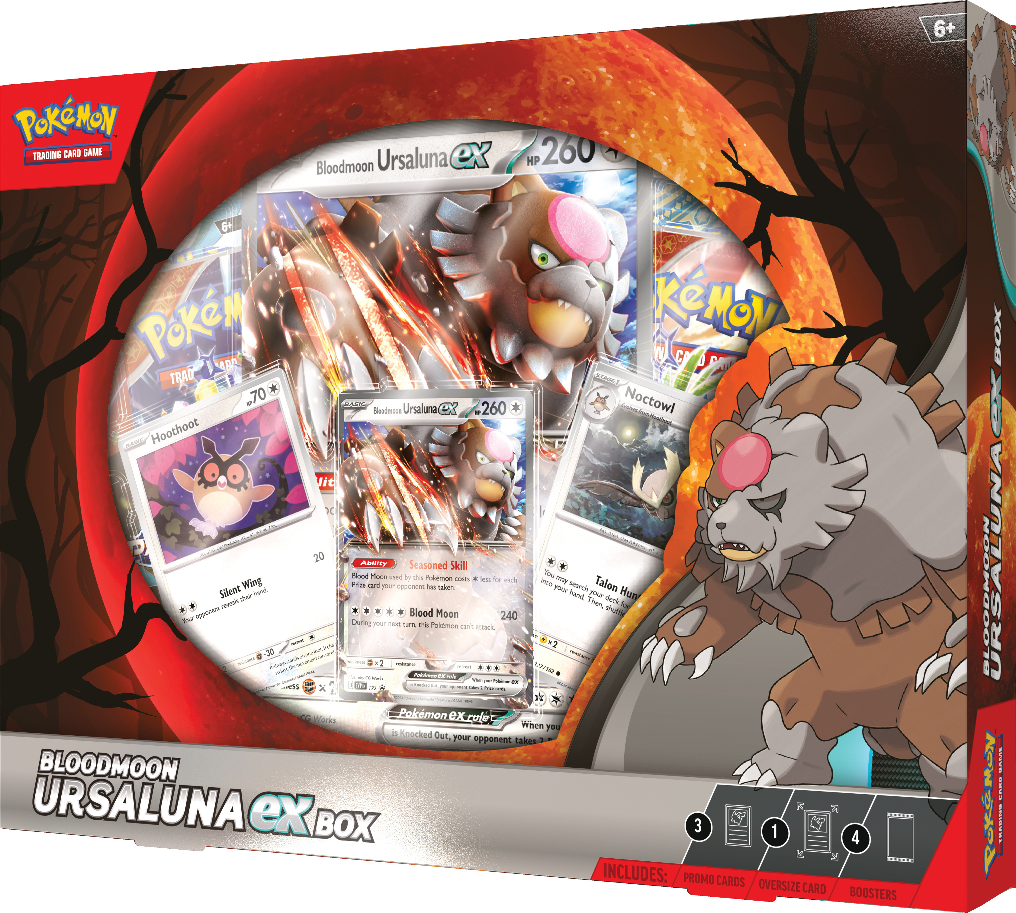 Pokemon TCG: Bloodmoon Ursaluna ex Box -keräilykorttisetti