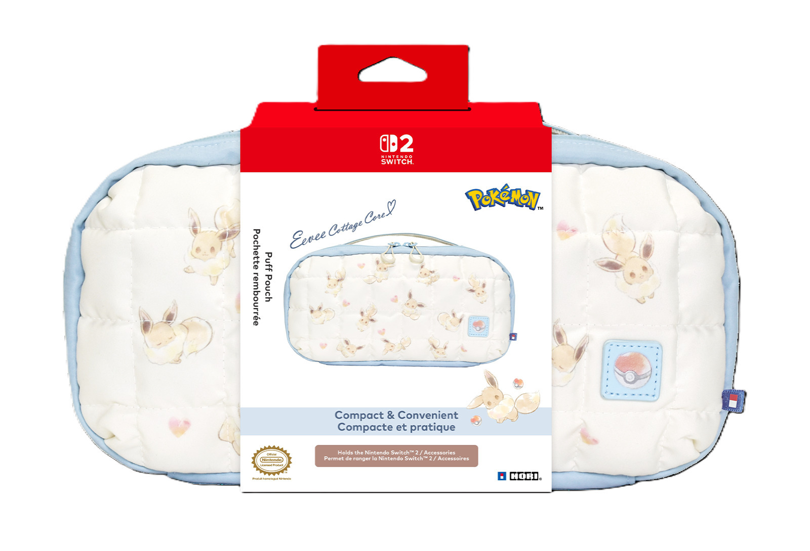 HORI Puff Pouch suojalaukku, Switch, Eevee Cottage
