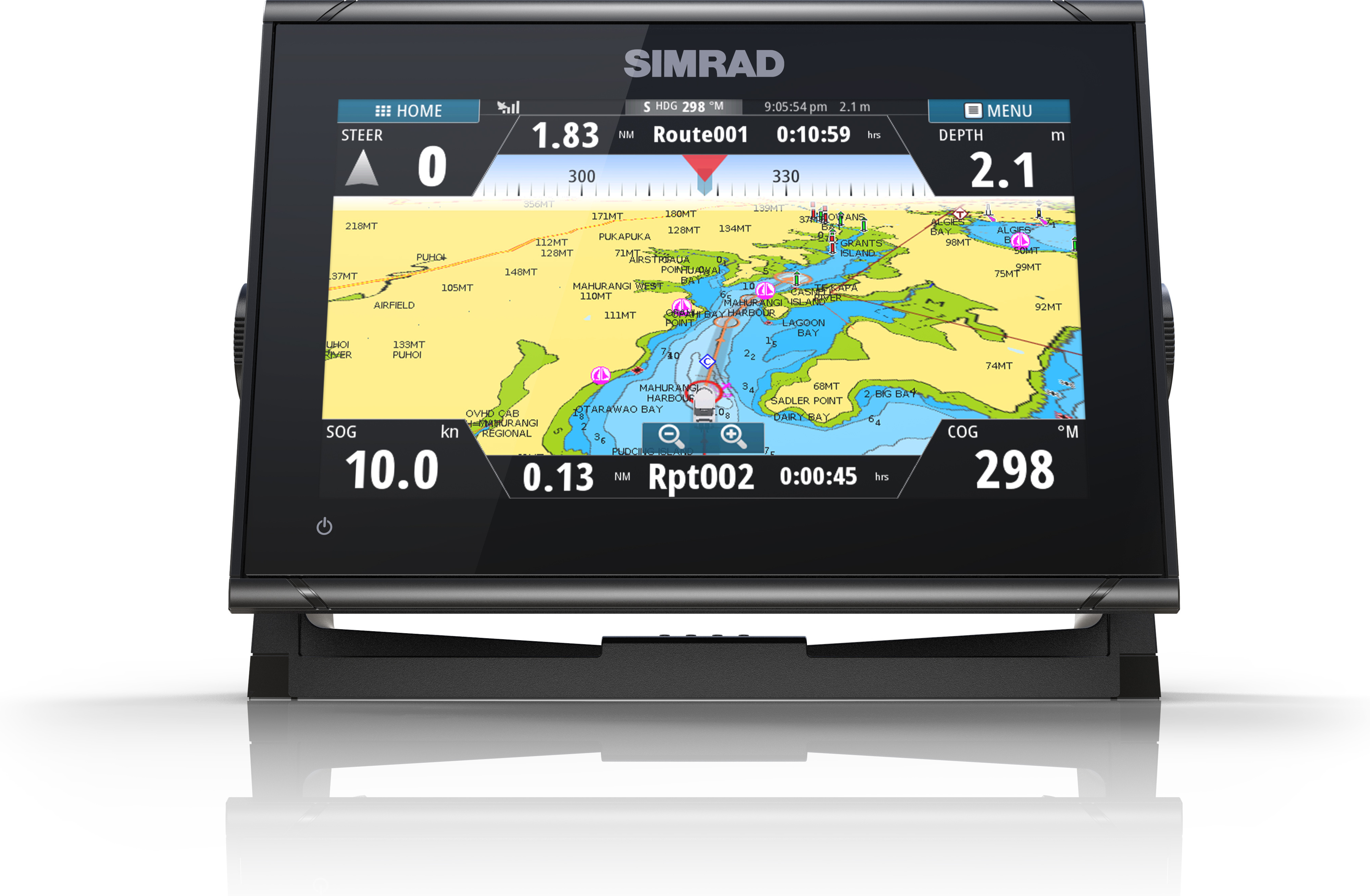 Simrad GO9 XSE -kaikuplotteri HDI-kaikuanturilla