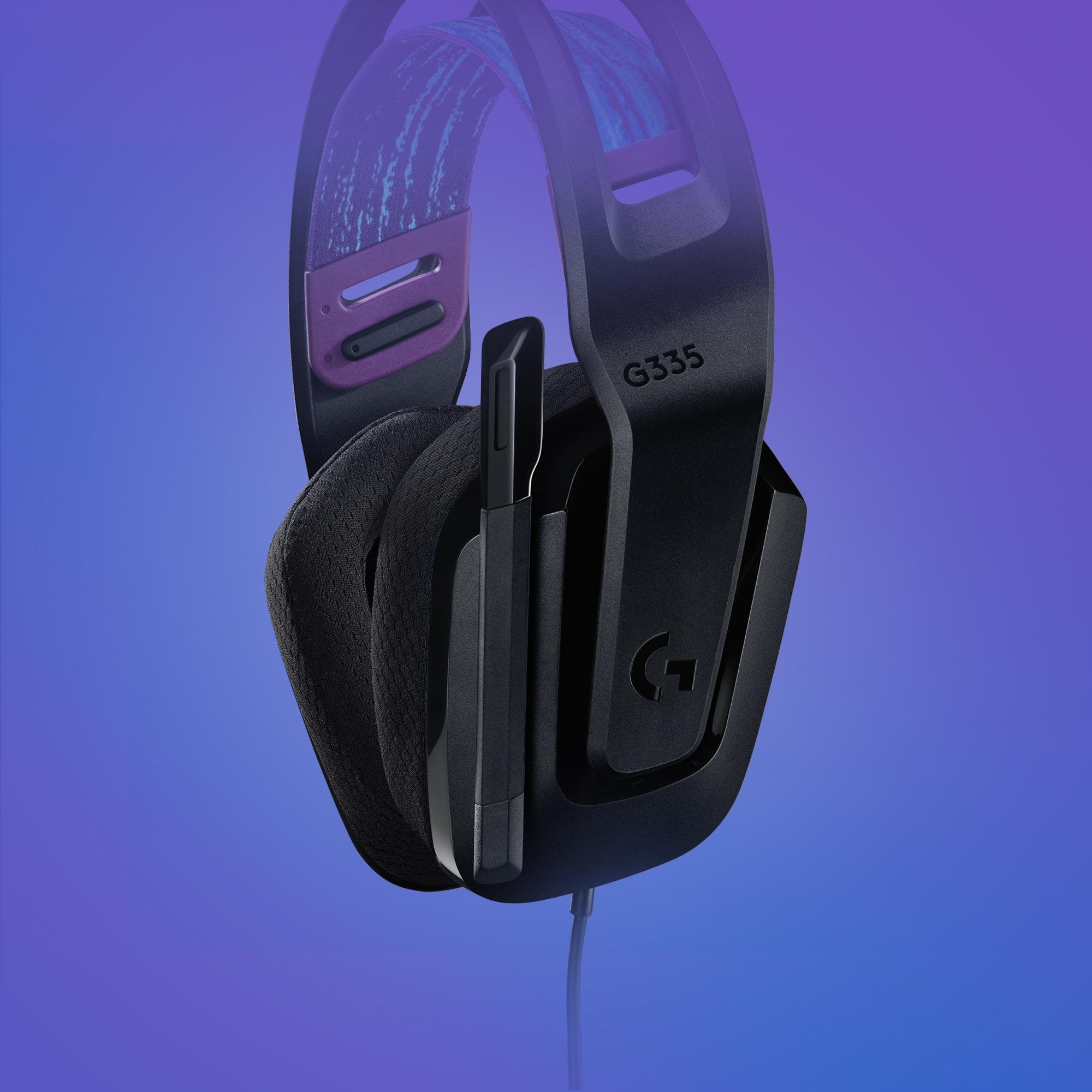 Logitech G335 -pelikuulokkeet, musta