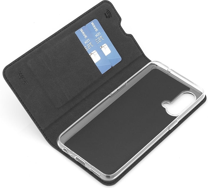 Wave BookCase -suojakotelo, OnePlus Nord CE 5G, musta