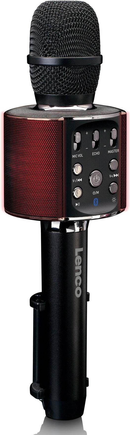 Lenco BMC-090 karaokemikrofoni, musta