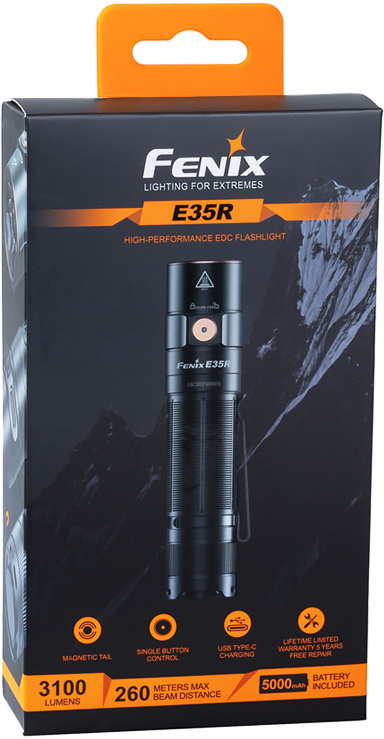 Fenix E35R -taskulamppu, 3100 lm