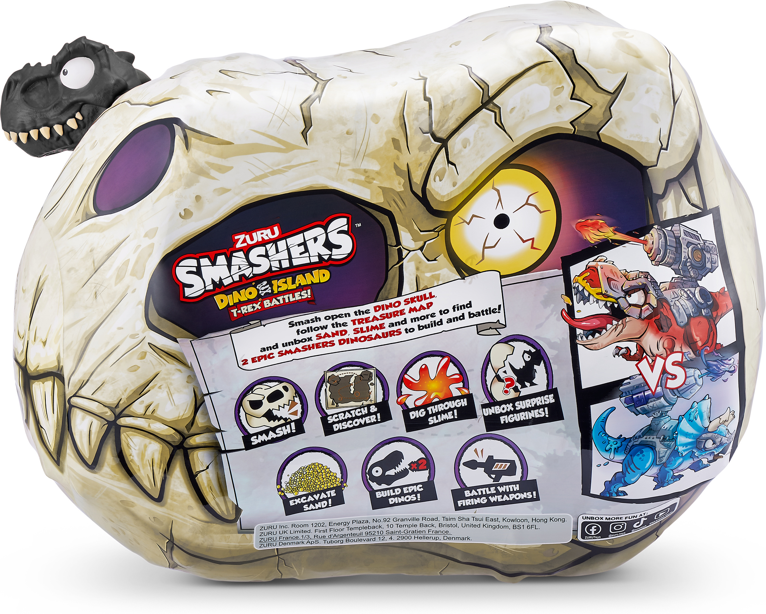 Smashers Jurassic Mega Light-Up Dino S1 - yllätysmuna