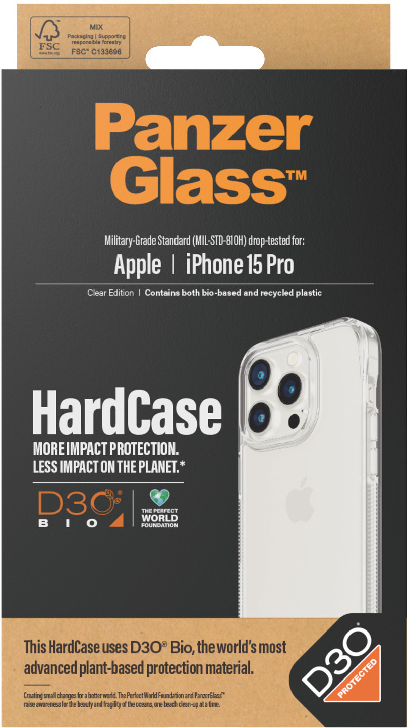 PanzerGlass HardCase with D3O -suojakotelo, iPhone 15