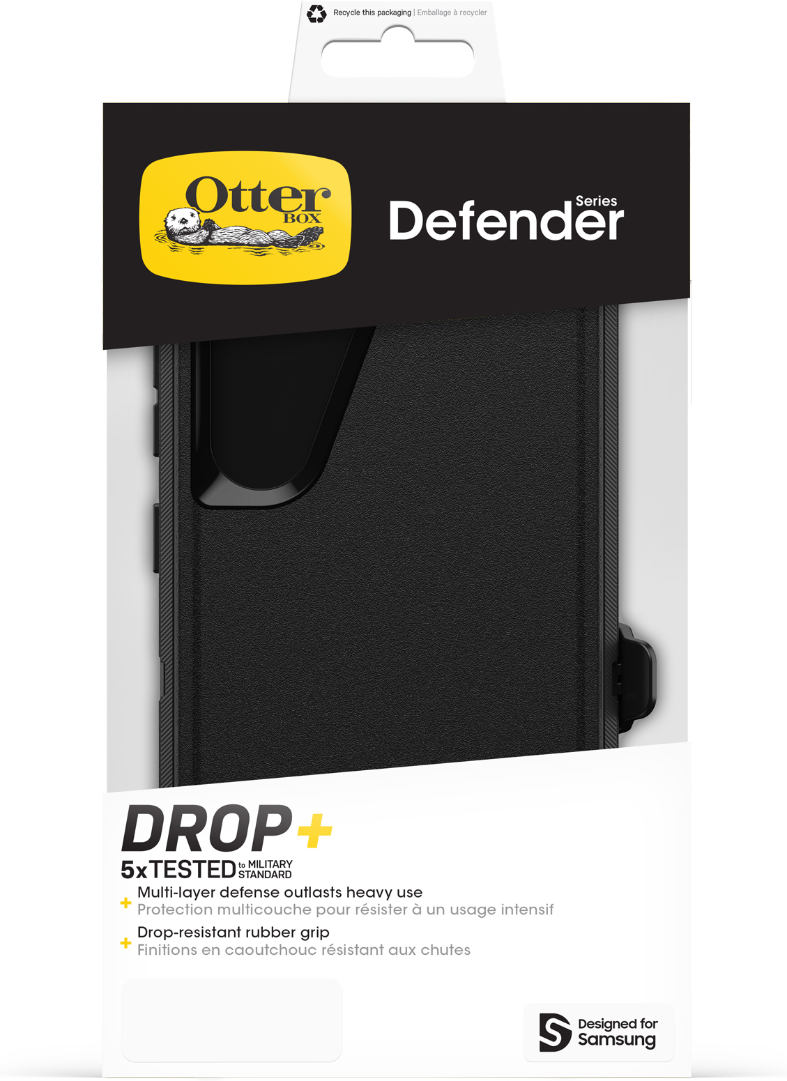 Otterbox Defender -suojakotelo, Samsung Galaxy S24, musta