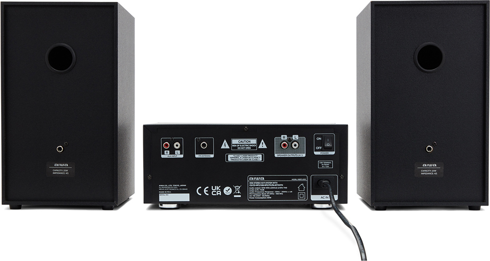 Aiwa MSBTU-500 mikrojärjestelmä, musta