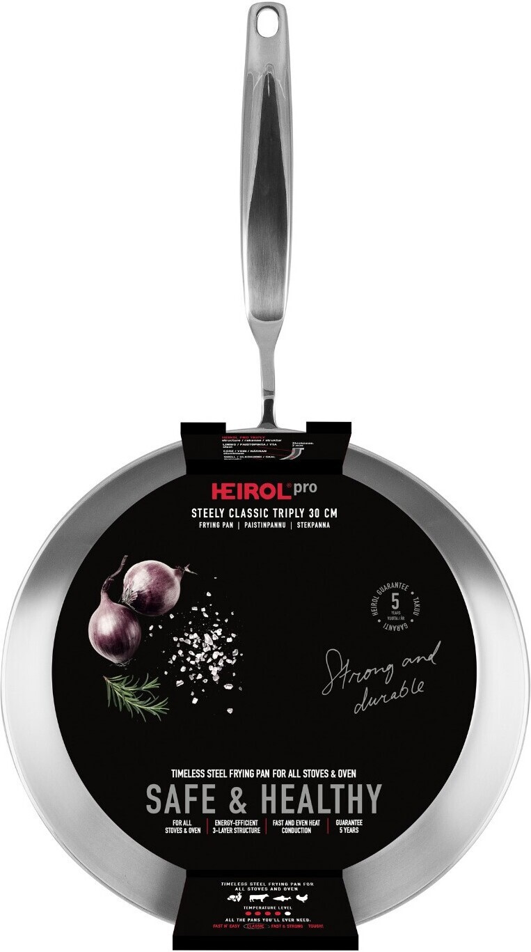 Heirol Steely Classic Triply -paistinpannu, 30 cm