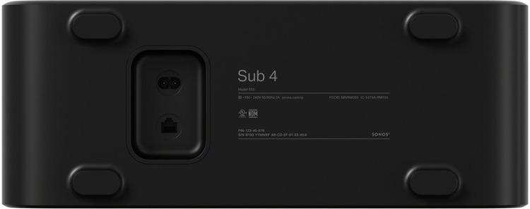 Sonos Sub 4 subwoofer, musta