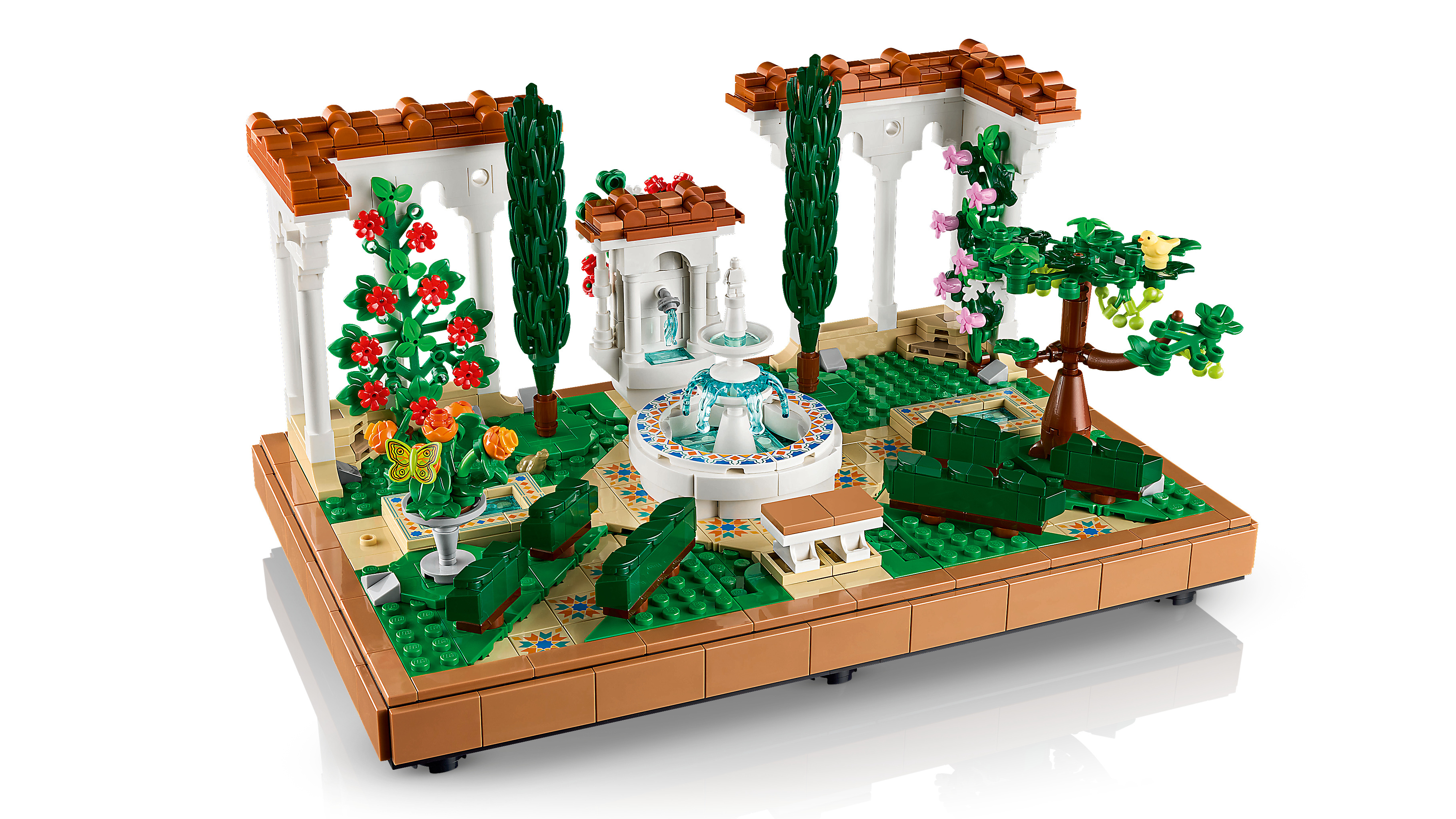 LEGO Icons 10359 – Puutarha ja suihkulähde