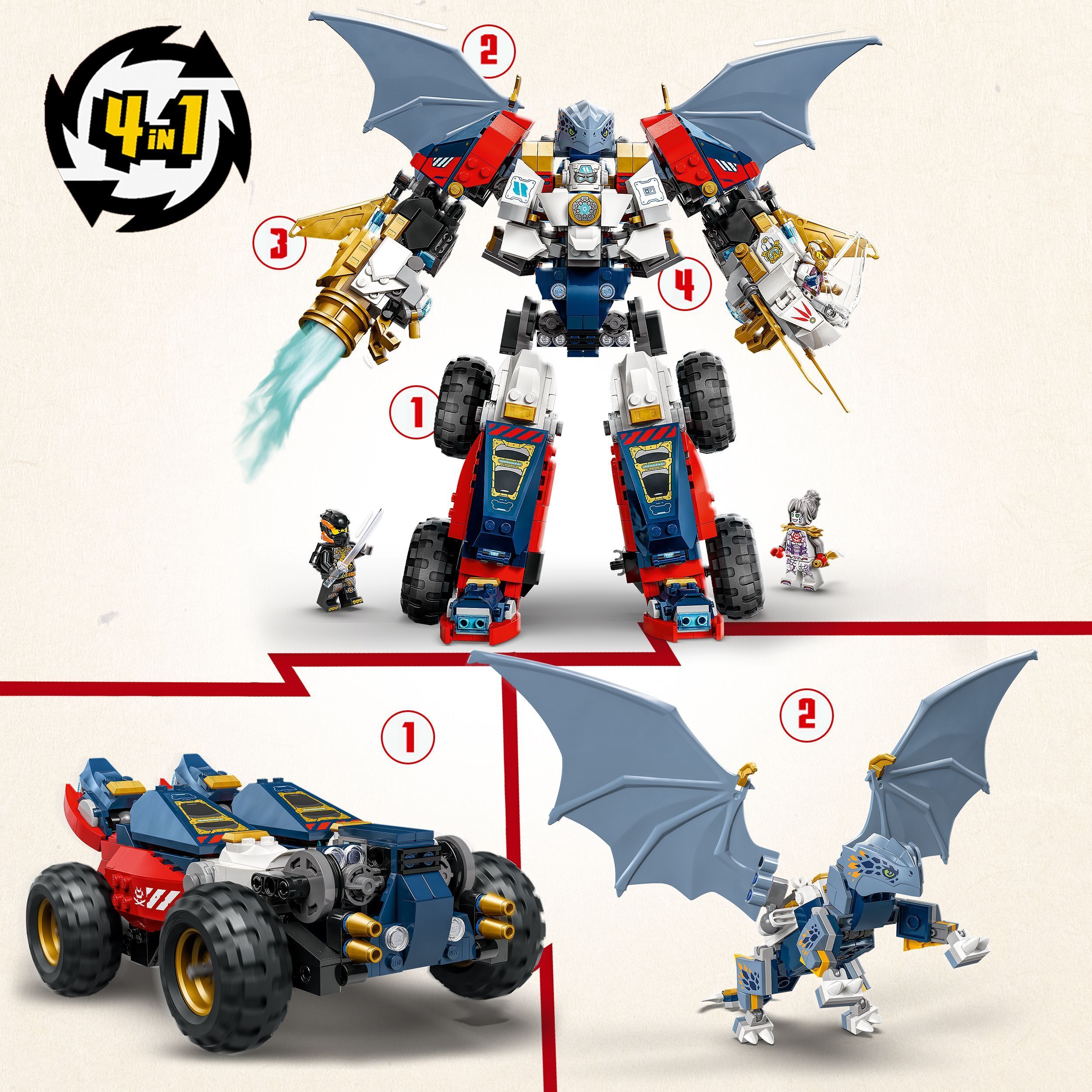 LEGO Ninjago 71834 – Zanen ultrayhdistelmärobotti