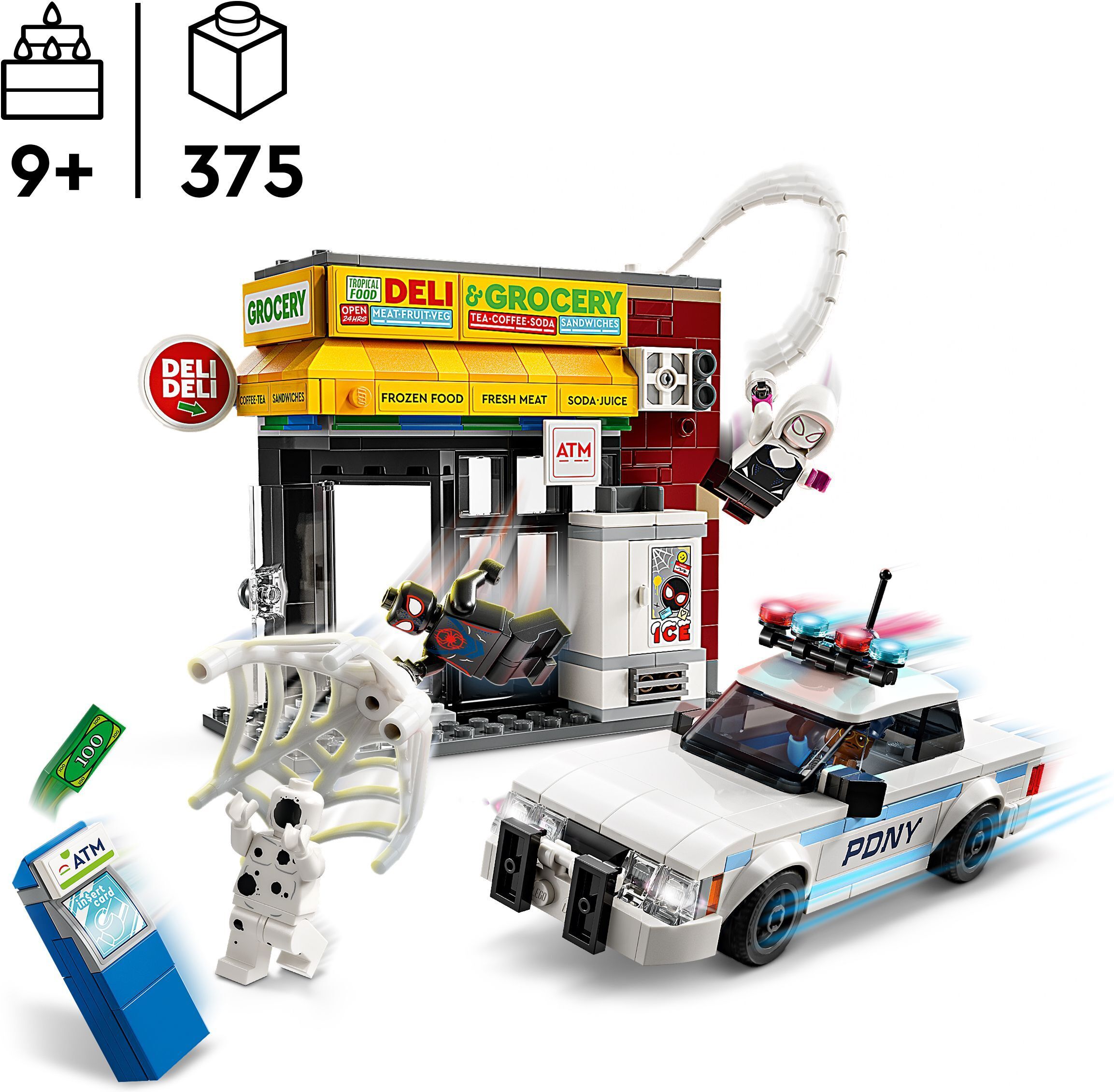 LEGO Super Heroes Marvel 76311 –  Hämähäkkiversum: Miles Morales vastaan Pilkku