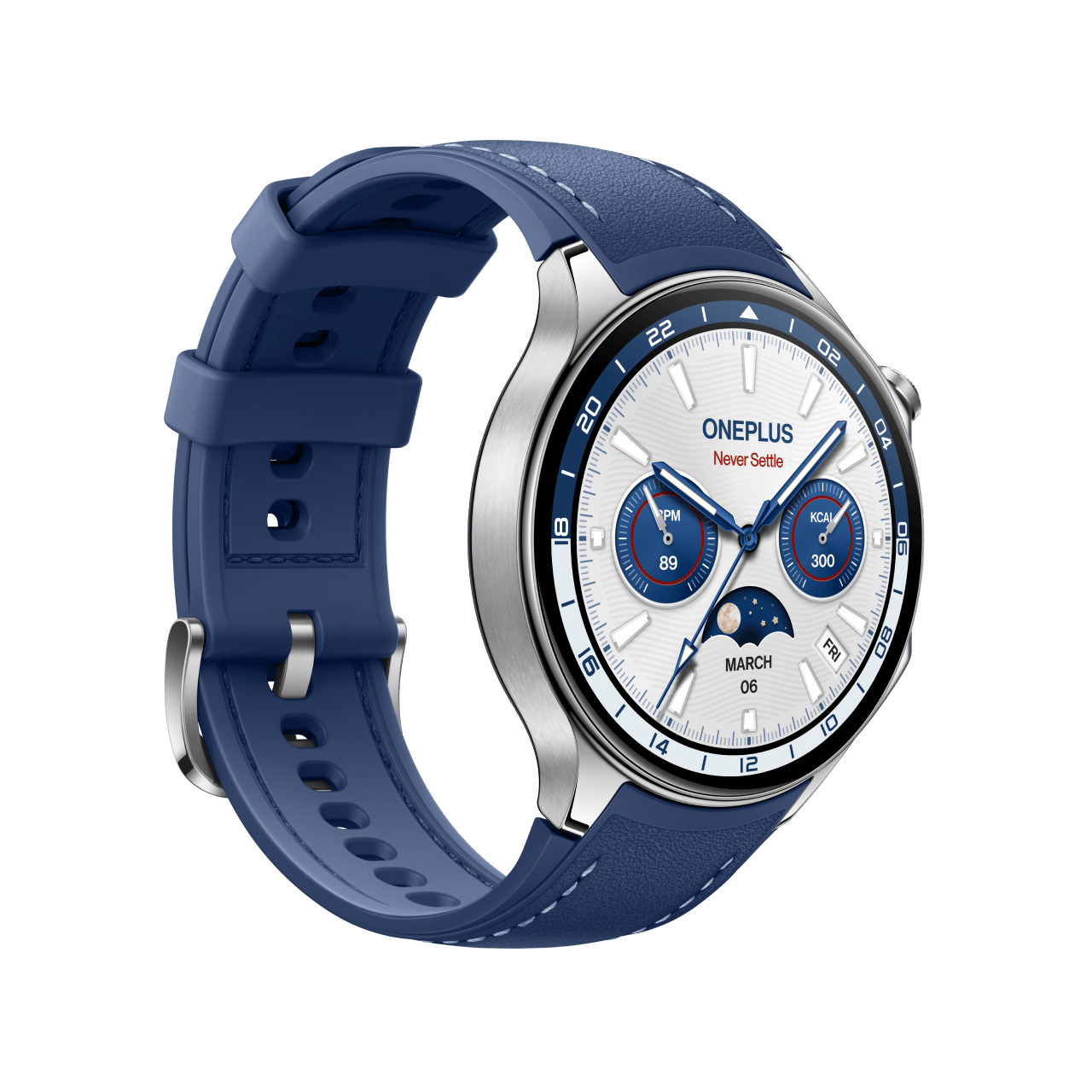 OnePlus Watch 2  -älykello, 47 mm, Nordic Blue
